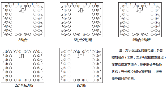 BZS-12延時(shí)中間繼電器內(nèi)部接線圖及外引接線圖 BZS-12延時(shí)中間繼電器內(nèi)部接線圖及外引接線圖